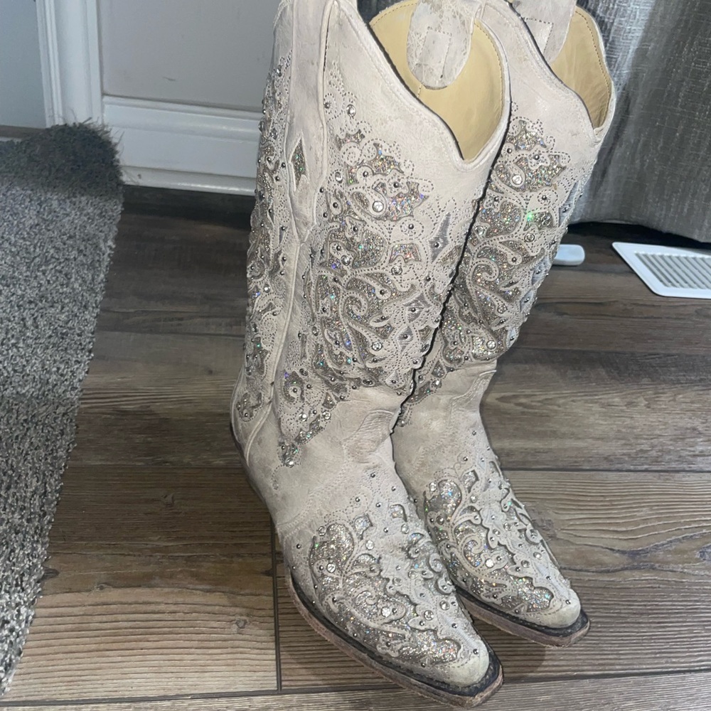Corral Women's Glitter Inlay Wedding Boots